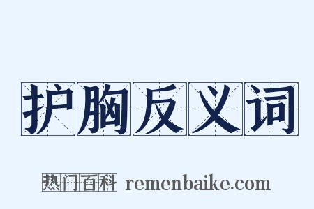 护胸反义词是什么意思的图片
